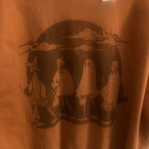 American Eagle Outfitters Pumpkin Orange Graphic Sweater